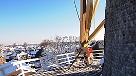磨機(jī),冬天,藍(lán)色