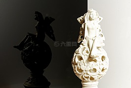 雕像,天使,翼