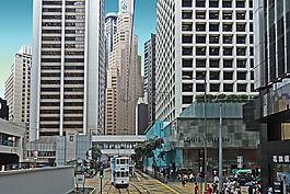 香港,摩天樓,摩天大樓