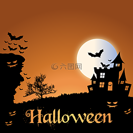 萬(wàn)圣節(jié),夜,蝙蝠