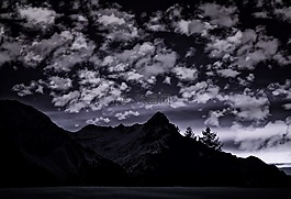 山,山峰,天空