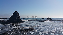 海洋,波,海岸線