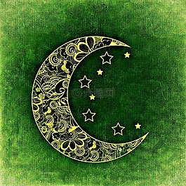 月球,明星,抽象