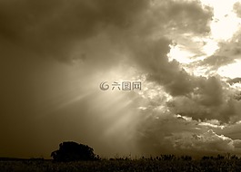 天空,云,陽(yáng)光