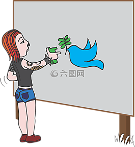 和平,朋克,女孩