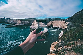 灣,海灘,海岸