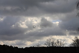云量,天空,氣氛