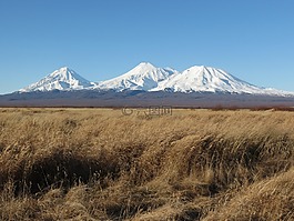 火山,白雪皚皚的群山,頂點