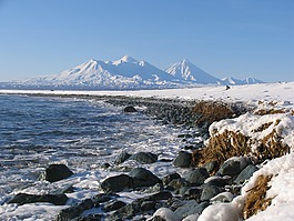 火山,山,海洋