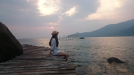 木材,海,海灘