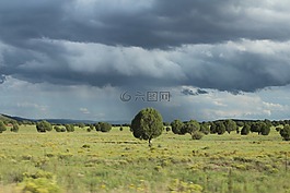 黑暗的天空,云,雨