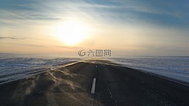 車道,景觀,天空