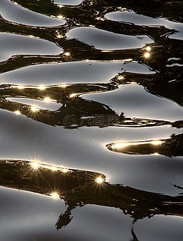 水,鏡像,lichtspiel