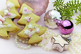 饼干,圣诞饼干,圣诞树