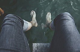 成人,夏時制,牛仔褲