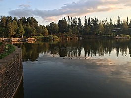 湖,地球,自然