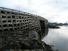 cribstone,橋,海洋