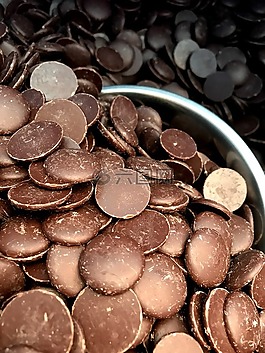 巧克力,按鈕,食品