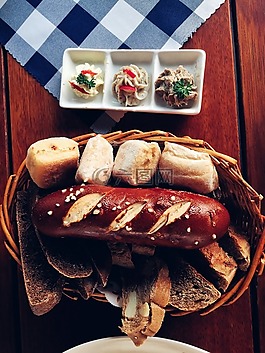 菜,西餐,面包