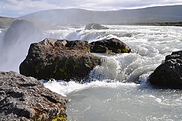 冰岛,godafoss,瀑布