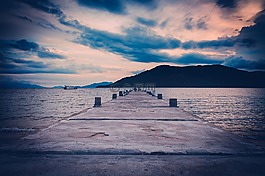 橋梁,船,島