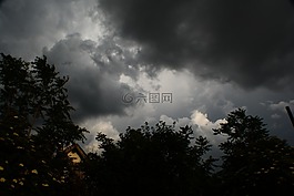 云,風(fēng)暴,雨