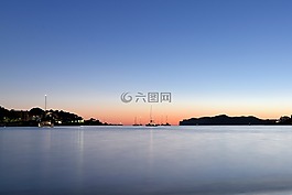 夜,水,海景