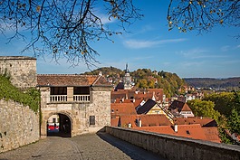 圖賓根,城堡hohentübingen,大學城