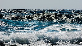 波,海,阳光