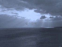 海,云,太陽