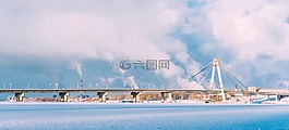 俄羅斯,全景圖,河
