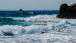 波,砸,巖質(zhì)海岸