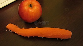 胡萝卜,蔬菜,苹果