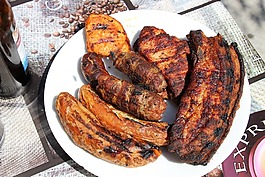 燒烤,肉,烤架