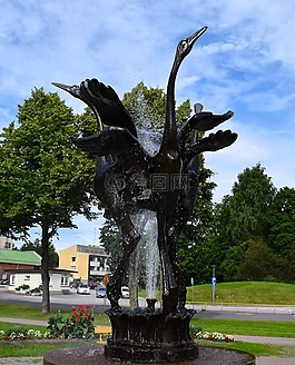喷泉,水游戏,水