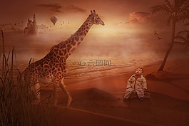 作曲,照片蒙太奇,幻想