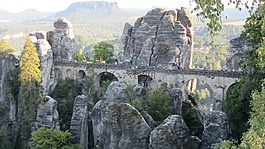 易北河砂岩山,bastei,撒克逊瑞士