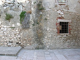 克罗地亚,susak 岛,废墟