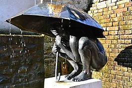 雕塑,青銅器,雨