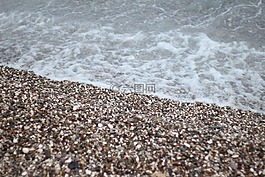 海灘,沙,浪漫