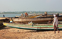 印度,釣魚,船