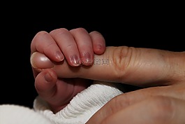 婴儿,手,手指
