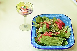 開胃菜,碗,特寫