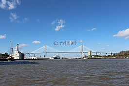 河,橋,天空