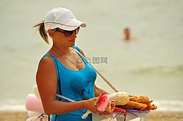 海,糖果,海灘