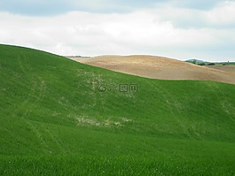 托斯卡納,valdorcia,小山
