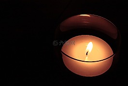 蠟燭,火焰,玻璃