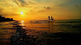 海洋,太陽能,假日