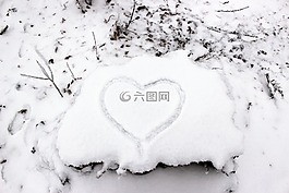 冬天,雪,心臟