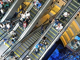 存儲區(qū),店,自動扶梯